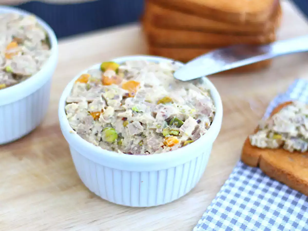 Resep Rillettes ayam mustard pistachio