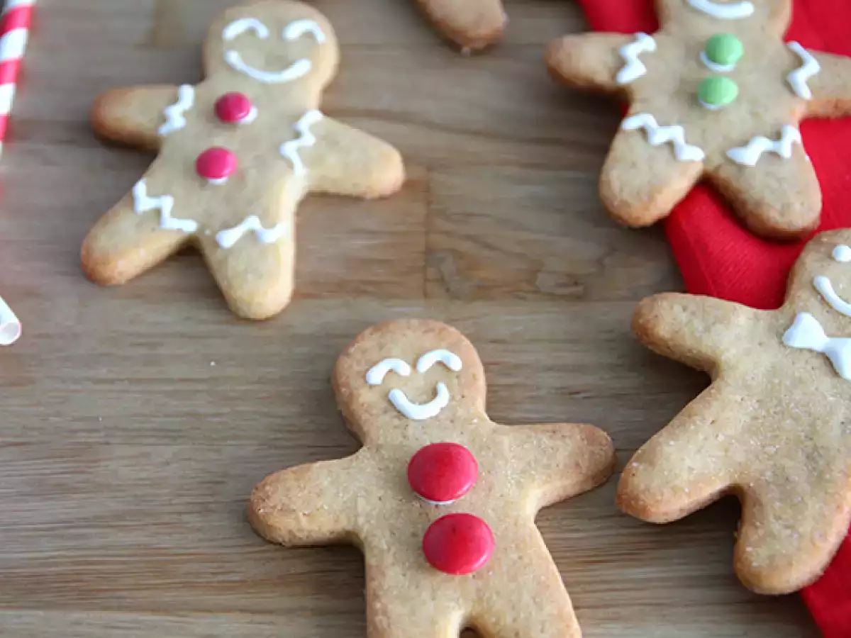 Resep Biskuit pria roti pendek - gingerbread men