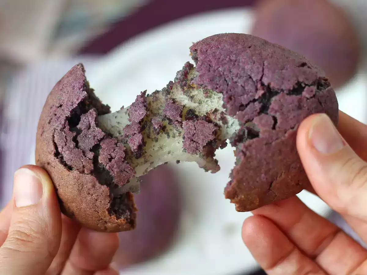 Resep Kue mochi dengan ube