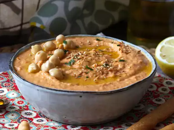 Resep Hummus cabai merah