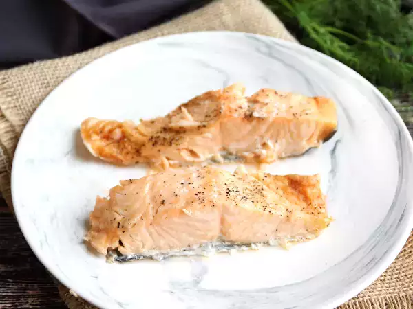 Resep Bagaimana cara memasak salmon di dalam microwave?