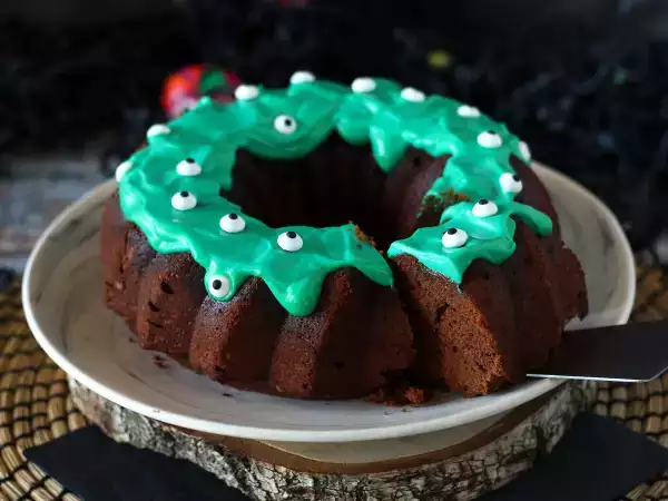 Resep Kue bundt halloween, kue bundt cokelat yang menggiurkan