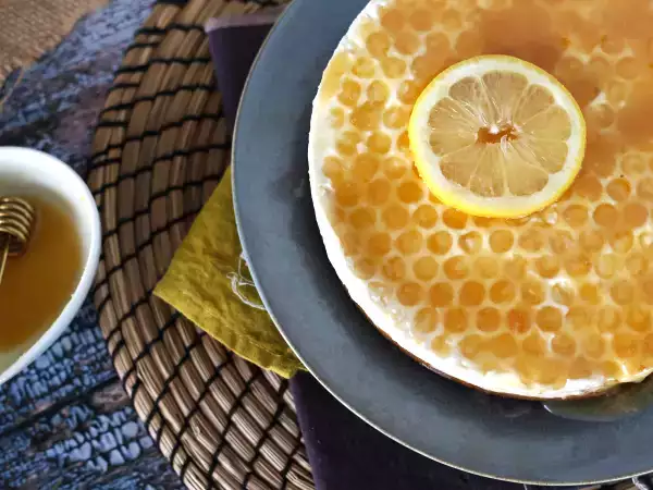 Resep Kue keju lemon dan madu tanpa panggang (tutorial menghias kue)