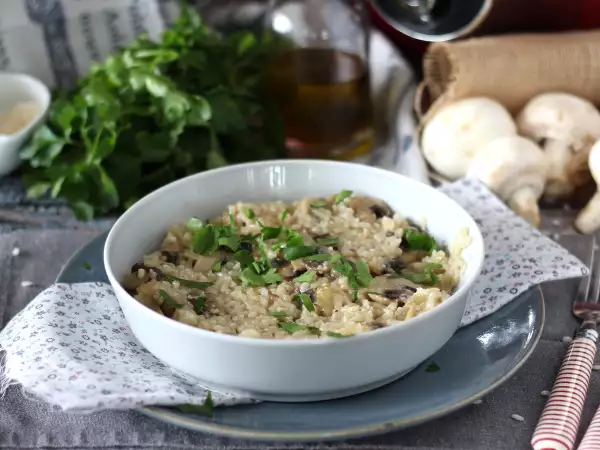 Resep Risotto jamur di cookeo