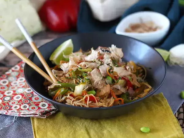 Resep Yakisoba, mie tumis dengan sayuran