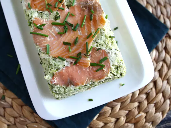 Resep Terrine cukini dan salmon asap