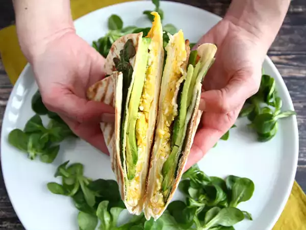 Resep Bungkus panggang ala brunch - tortilla wrap hack