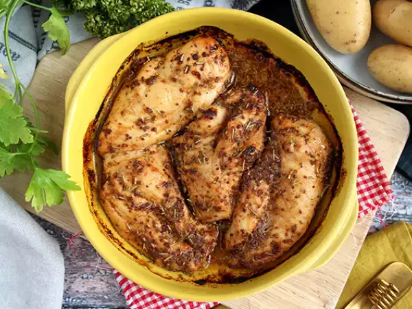 Resep Ayam panggang dengan madu dan mustard