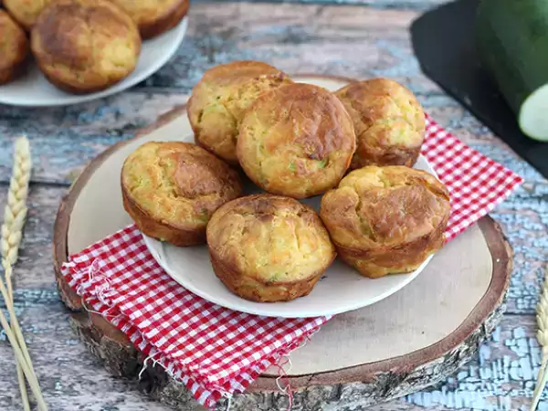 Resep Muffin cukini dan keju kambing