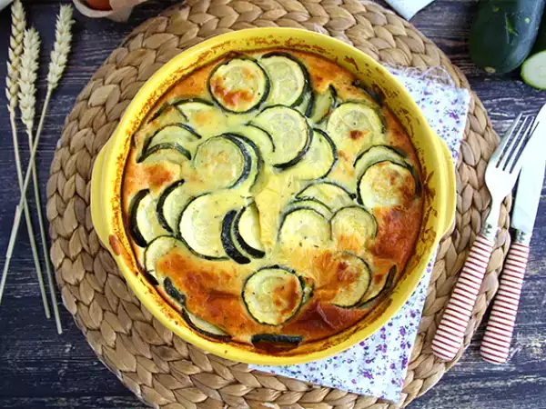 Resep Clafoutis cukini dan keju kambing
