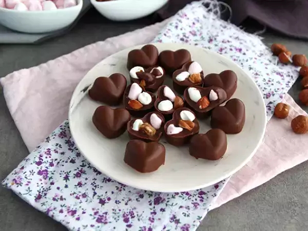 Resep Cokelat marshmallow dan cokelat kemiri
