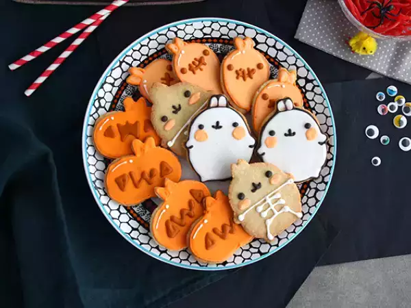 Resep Roti pendek molang halloween