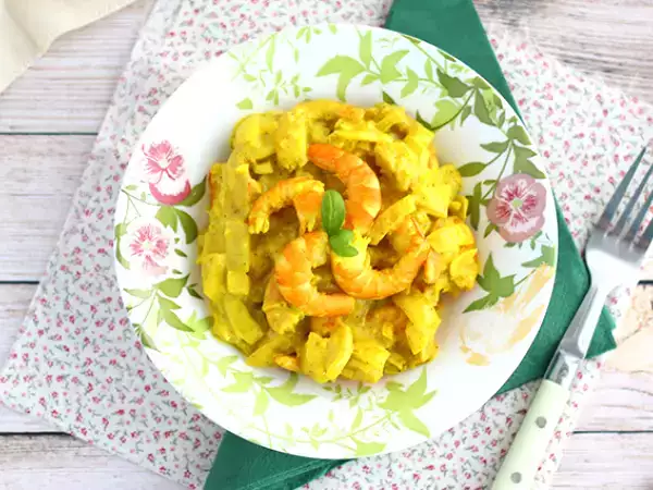 Resep Kari udang dengan santan