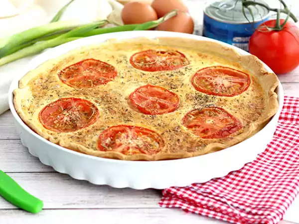 Resep Quiche tuna dan tomat