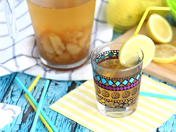 Resep Es teh persik buatan sendiri