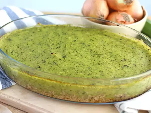 Resep Pai gembala vegan dengan cukini dan tahu