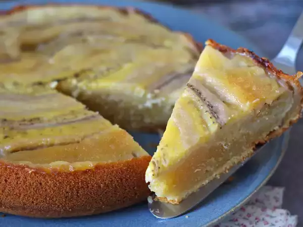 Resep Kue pisang terbalik dengan fondant ekstra