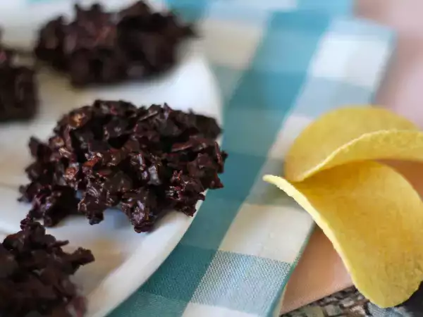 Resep Cokelat pringles dalam mawar pasir