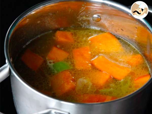 Krim sup labu - Persiapan langkah 4