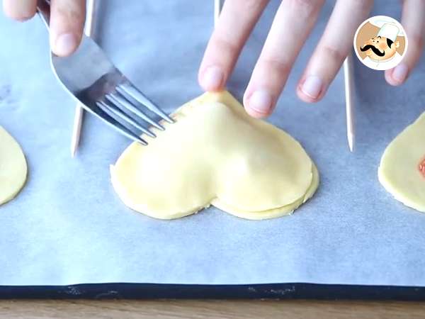 Pie Pops berbentuk hati untuk Hari Valentine - Persiapan langkah 5
