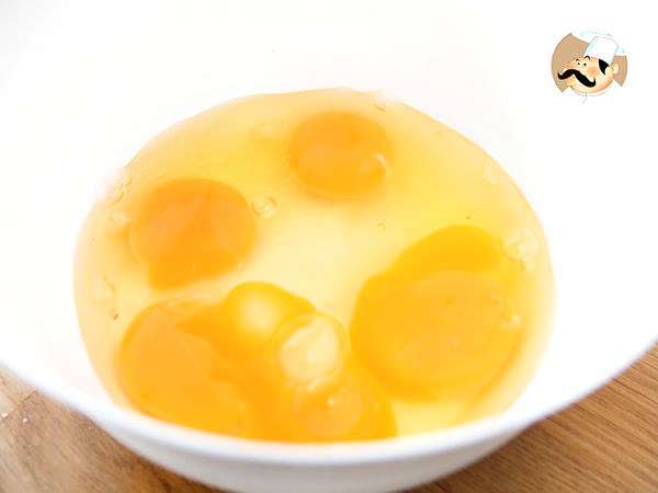 Fondant cokelat dengan bagian tengah yang sangat encer, selangkah demi selangkah - Persiapan langkah 1