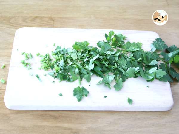 Roti bawang putih dan peterseli - Persiapan langkah 2