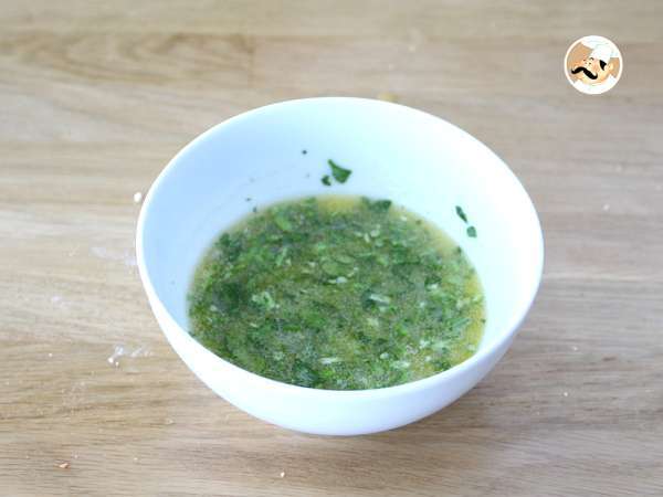 Roti bawang putih dan peterseli - Persiapan langkah 4