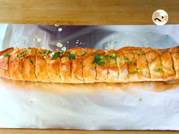 Roti bawang putih dan peterseli - Persiapan langkah 5