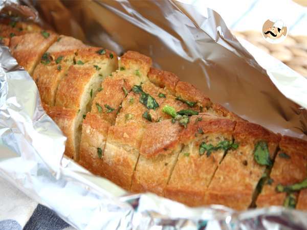 Roti bawang putih dan peterseli - Persiapan langkah 6