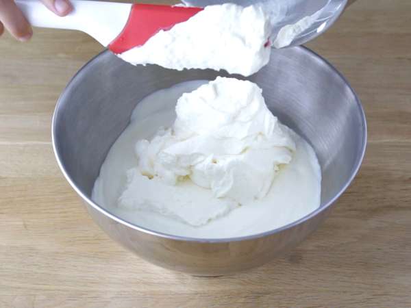 Yoghurt dan es krim raspberry - Persiapan langkah 3