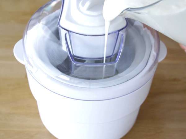 Yoghurt dan es krim raspberry - Persiapan langkah 7