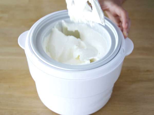 Yoghurt dan es krim raspberry - Persiapan langkah 8