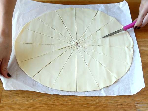 Kue puff salmon dan mustard - Persiapan langkah 7