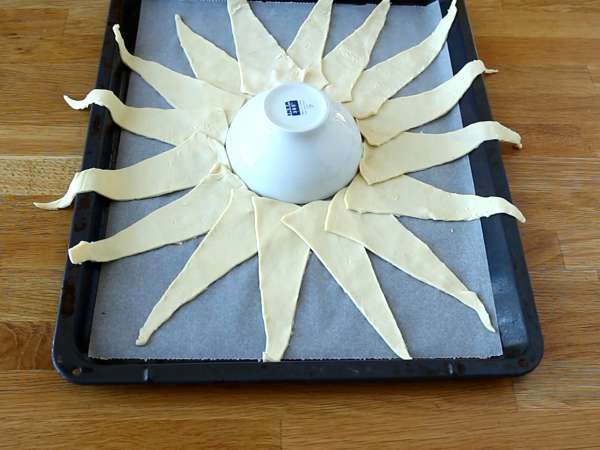 Kue puff salmon dan mustard - Persiapan langkah 8