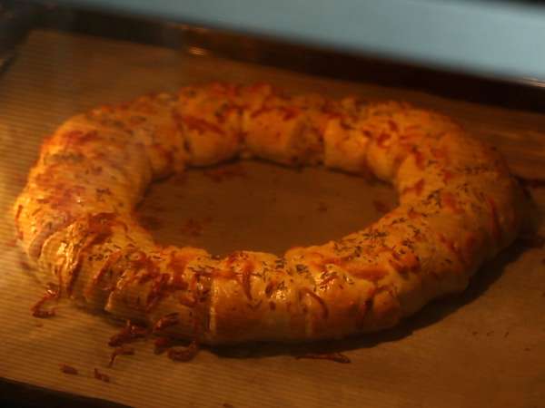 Kue puff salmon dan mustard - Persiapan langkah 11