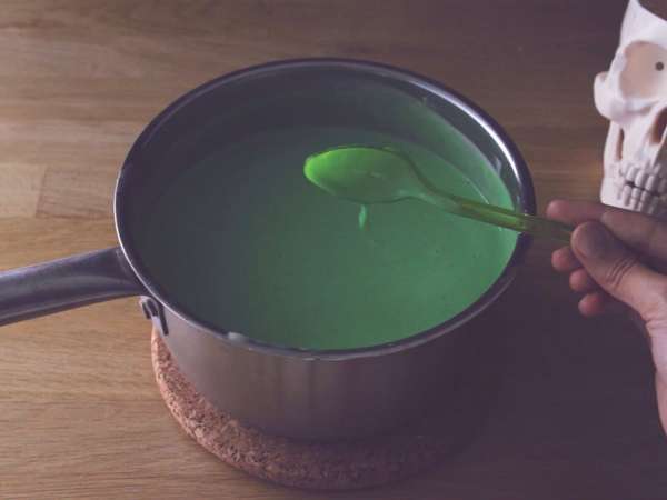 Krim Frankenstein untuk Halloween - Persiapan langkah 6