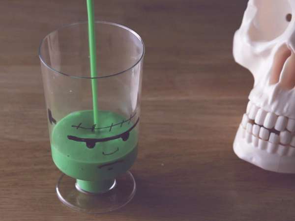 Krim Frankenstein untuk Halloween - Persiapan langkah 10