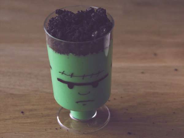 Krim Frankenstein untuk Halloween - Persiapan langkah 12