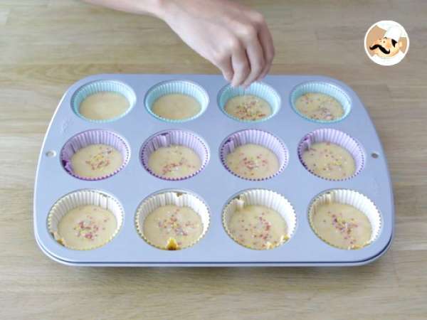 Kue mangkuk monster untuk Halloween - Persiapan langkah 4