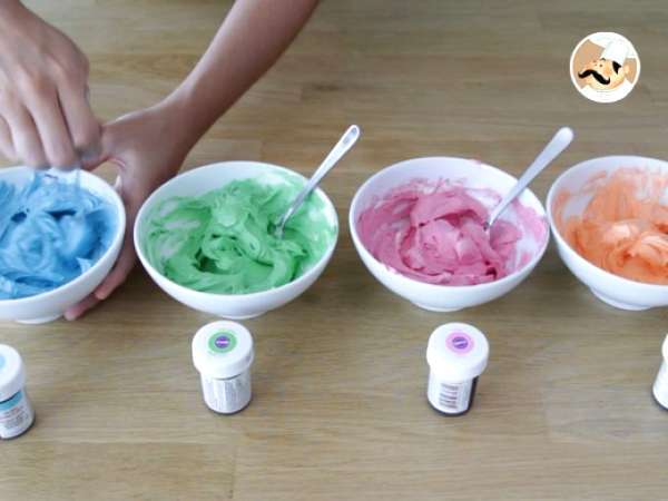 Kue mangkuk monster untuk Halloween - Persiapan langkah 8