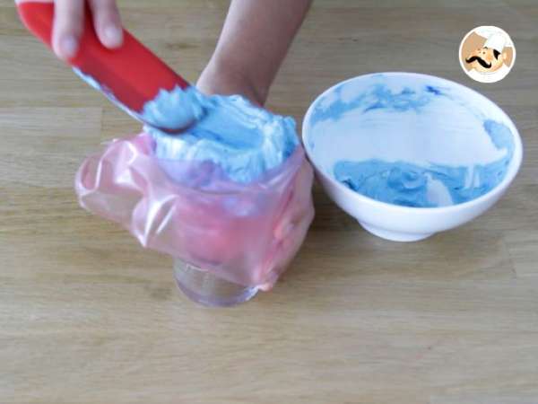 Kue mangkuk monster untuk Halloween - Persiapan langkah 12