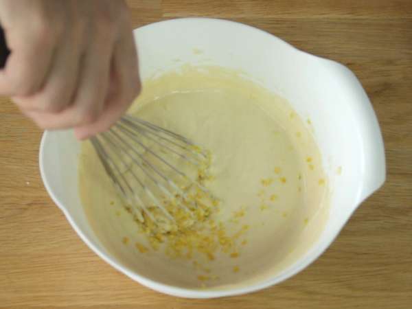 Kue keju cottage - Persiapan langkah 3