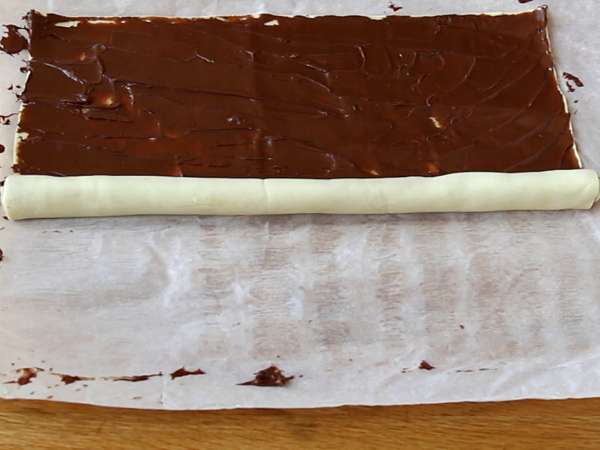 Kue puff pastry hati untuk Hari Valentine - Persiapan langkah 3