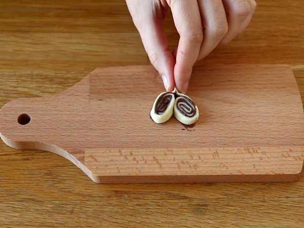 Kue puff pastry hati untuk Hari Valentine - Persiapan langkah 6