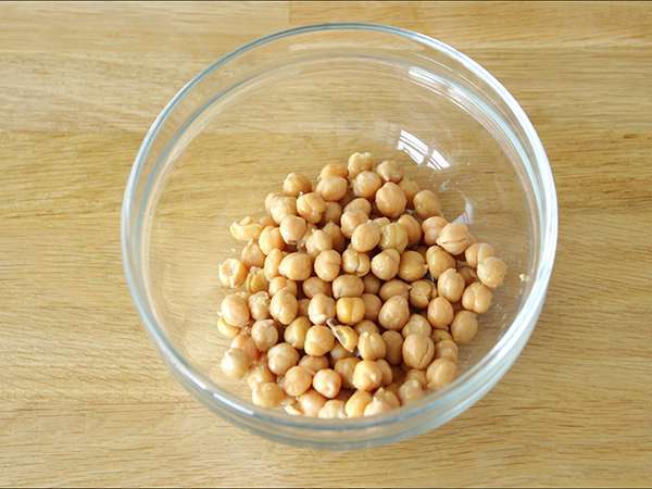 Creamy hummus - Persiapan langkah 1