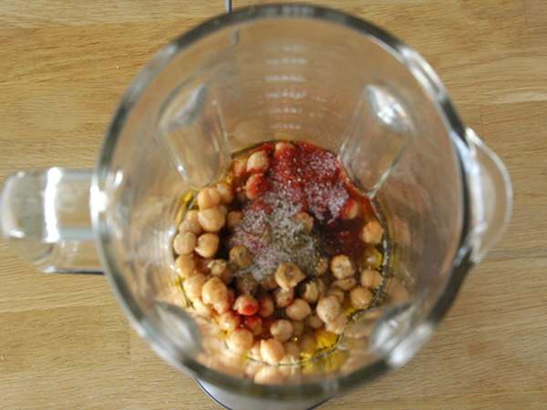 Creamy hummus - Persiapan langkah 2