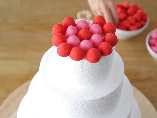 Kue permen berwarna-warni - Persiapan langkah 4