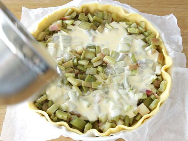Tart rhubarb yang mudah - Persiapan langkah 4