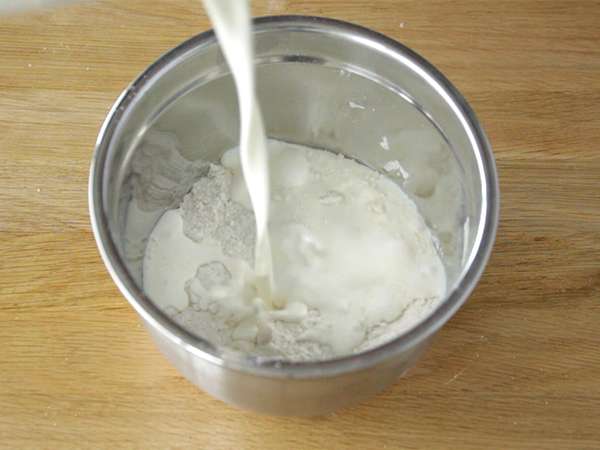 Scone dengan salmon asap dan adas manis - Persiapan langkah 2