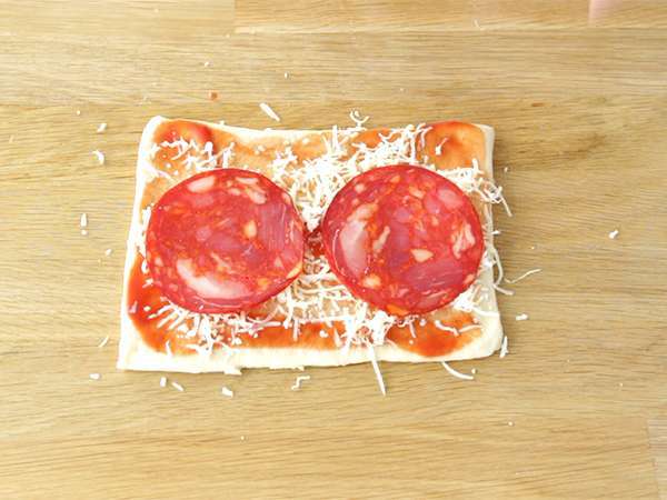 Wafel pizza - Persiapan langkah 1